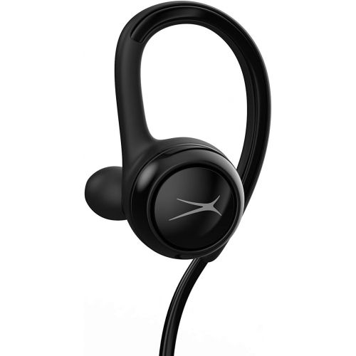  Altec Lansing MZX890-BLK Run Bluetooth Earbuds, Sweatproof, Secure and Lightweight Fit, 8 Hour Battery Life, Hands Free, Sweatproof, Hours of Battery Life, Comfortable Fit, Black