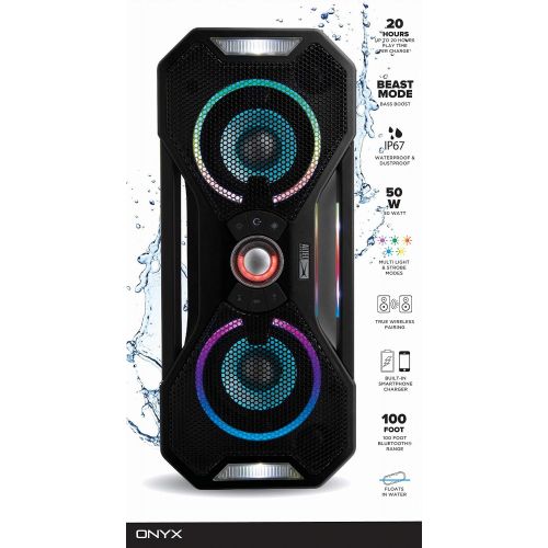  Altec Lansing Mix 2.0 - Bluetooth Speaker, Wireless, Waterproof, Floatable, Portable, Speakers, Loud Volume, Strong Bass, Rich Stereo System, 100 ft Wireless Range, IP67, Steel Gra