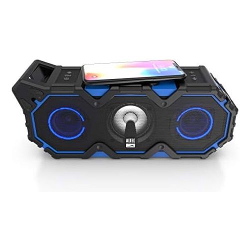  Altec Lansing IMW888s Super LifeJacket Rugged Waterproof Bluetooth Speaker, Blue