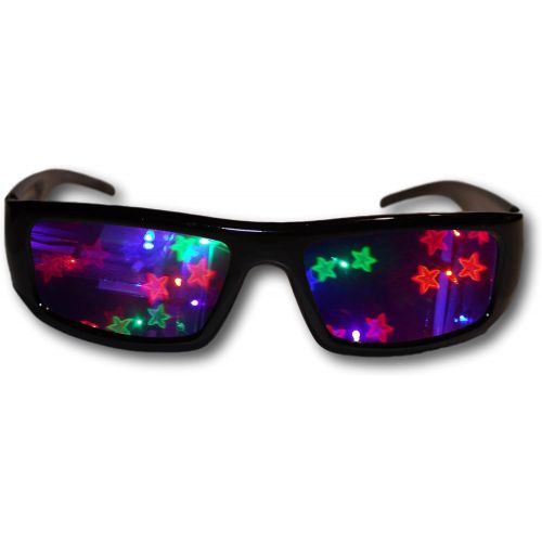  [아마존베스트]Alternative Imagination Double Stars 3D Diffraction Glasses - Perfect for Raves, Music Festivals, and More