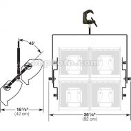 Altman Yoke - 2 Over 2, with Heavy Duty Iron Pipe Clamp for Altman Focusing Cyc