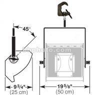 Altman Yoke - Single Cell, with Iron Pipe Clamp for Altman Focusing Cyc