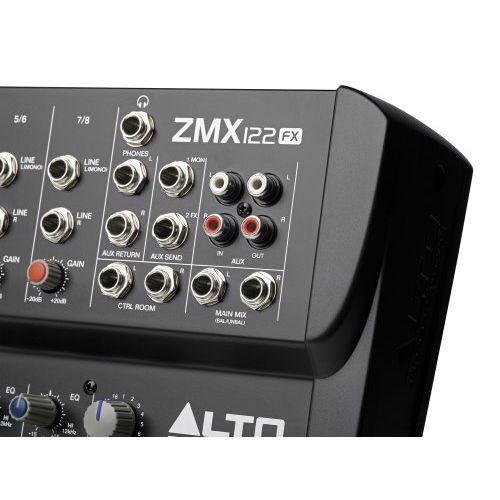  Alto Professional ZMX122FX | 8-Channel 2-Bus Compact Mixer with 16 Inputs and 256 On-Board Effects