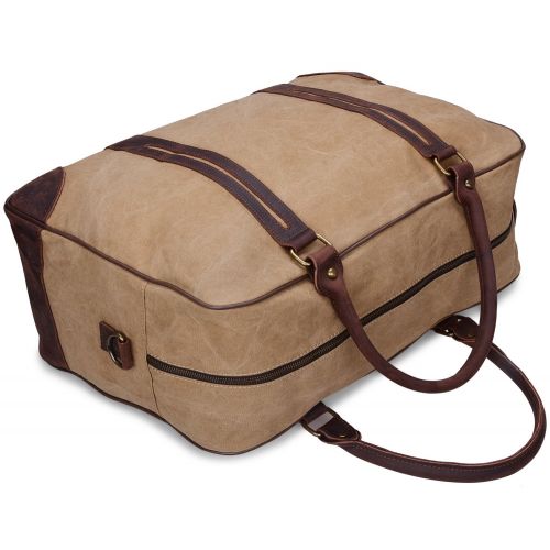  Altosy ALTOSY Canvas Unisexs Canvas Duffel Bag Weekend Travel Tote Luggage Bag (Y2191-1, Green)