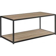 Altra Furniture Ameriwood Home Canton Coffee Table with Metal Frame, Distressed Gray Oak