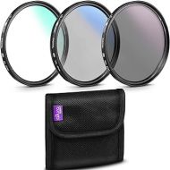 Altura Photo 67MM Lens Filter Kit - Includes 67MM ND Filter, 67MM Polarizer Filter, 67MM UV Filter - UV, CPL Polarizing Filter, Neutral Density for Camera Lens with 67MM Filters + Lens Filter Case