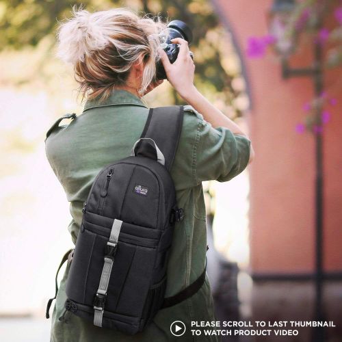  [아마존베스트]Altura Photo Camera Sling Backpack Bag for DSLR and Mirrorless Cameras (Canon Nikon Sony Pentax)