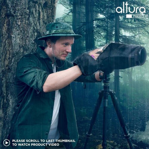  [아마존베스트]Altura Photo Professional Rain Cover for Large Canon Nikon DSLR Cameras