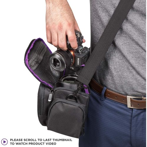  [아마존베스트]Medium Camera Bag Case by Altura Photo for Nikon, Canon, Sony, Fuji Instax, DSLR, Mirrorless Cameras and Lenses