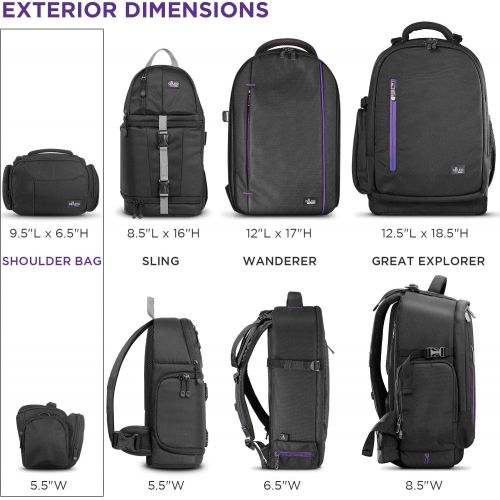  [아마존베스트]Medium Camera Bag Case by Altura Photo for Nikon, Canon, Sony, Fuji Instax, DSLR, Mirrorless Cameras and Lenses