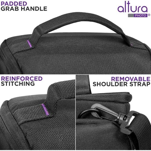  [아마존베스트]Medium Camera Bag Case by Altura Photo for Nikon, Canon, Sony, Fuji Instax, DSLR, Mirrorless Cameras and Lenses