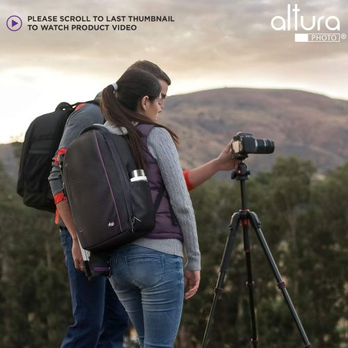  [아마존베스트]DSLR Camera and Mirrorless Backpack Bag by Altura Photo for Camera and Lens (The Wanderer Series)