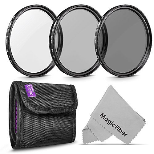  72MM Lens Filter Kit by Altura Photo, Includes 72MM ND Filter, 72MM CPL Filter, 72MM UV Filter, (UV, Polarizer Filter, Neutral Density ND4) for Camera Lens w 72MM Filter + Lens Fil