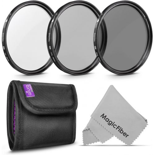  62MM Lens Filter Kit by Altura Photo, Includes 62MM ND Filter, 62MM Polarizing Filter, 62MM UV Filter, (UV, Polarizer Filter, Neutral Density ND4) for Camera Lens w 62MM Filter + L