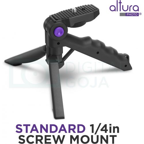  Altura Photo Mini Tripod for Camera w/Pistol Grip, Portable Small Tripod for DSLR & Mirrorless Cameras, Mini Tripod Stand w/Anti Slip Feet, Works as Desktop Tripod, Vlog Tripod, Ta