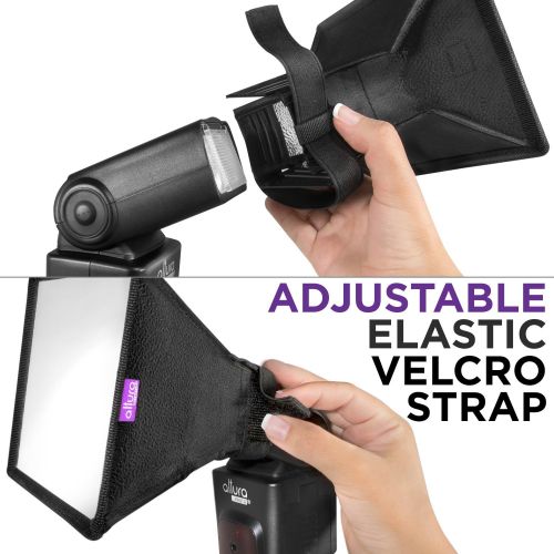  Flash Diffuser Light Softbox 6x5” by Altura Photo (Universal, Collapsible with Storage Pouch) for Canon, Yongnuo and Nikon Speedlight