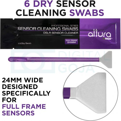  Altura Photo Professional Full Frame Sensor Cleaning Kit - Camera Cleaning Kit for FF DSLR & Mirrorless Cameras - w/Sensor Cleaning Swabs & Case, Works as Camera Lens Cleaning Kit,