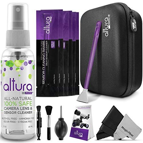  Altura Photo Professional Camera Cleaning Kit APS-C DSLR & Mirrorless Cameras - Camera Lens Cleaner w/Sensor Cleaning Swabs & Case, Works as Camera Lens Cleaning Kit, Camera Cleane