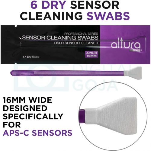  Altura Photo Professional Camera Cleaning Kit APS-C DSLR & Mirrorless Cameras - Camera Lens Cleaner w/Sensor Cleaning Swabs & Case, Works as Camera Lens Cleaning Kit, Camera Cleane