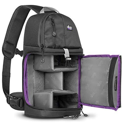  Camera Sling Bag for DSLR, Mirrorless & GoPro - Small Camera Backpack by Altura Photo - Ultimate Crossbody Camera Bag for Canon, Nikon, Sony & More