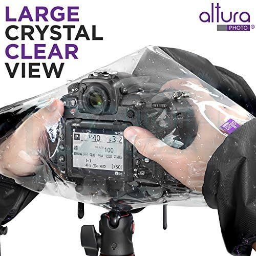  Altura Photo Professional Camera Rain Cover for Canon Nikon Sony DSLR & Mirrorless Cameras - Altura Photo Camera Accessories for Photography Rain Gear