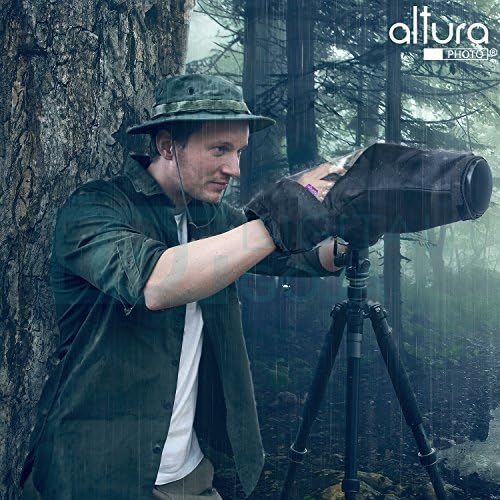  Altura Photo Professional Camera Rain Cover for Canon Nikon Sony DSLR & Mirrorless Cameras - Altura Photo Camera Accessories for Photography Rain Gear