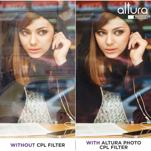  55MM Lens Filter Kit by Altura Photo, Includes 55MM ND Filter, 55MM CPL Filter, 55MM UV Filter, (UV, Polarizer Filter, Neutral Density ND4) for Camera Lens w 55MM Filter + Lens Fil