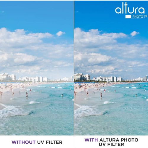  55MM Lens Filter Kit by Altura Photo, Includes 55MM ND Filter, 55MM CPL Filter, 55MM UV Filter, (UV, Polarizer Filter, Neutral Density ND4) for Camera Lens w 55MM Filter + Lens Fil