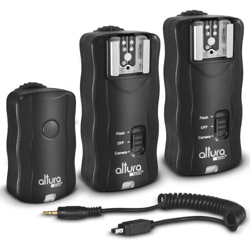  [아마존베스트](2 Trigger Pack) Altura Photo Wireless Flash Trigger for Nikon w/Remote Shutter Release (Nikon DF D3100 D3200 D3300 D5100 D5200 D5300 D7100 D7500 D610 D750 D500 D5 DSLR Cameras)