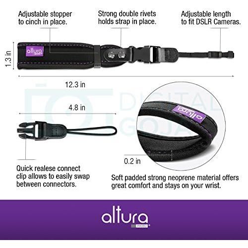  Camera Wrist Strap - Rapid Fire Secure Camera Sling Strap by Altura Photo, Camera Straps for Photographers Compatible W/DSLR & Mirrorless - Camera Hand Strap W/Quick Release Camera