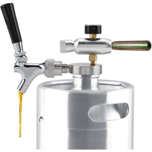  [아마존베스트]Alupre Stainless Steel Beer Spear Tap Supply Kit Compatible with 2L / 3.6L / 4L Mini Barrel Beer Growler