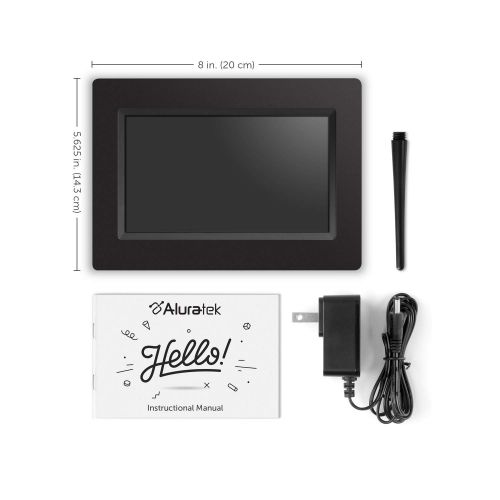  Aluratek (ADPF07SF) 7 Inch Digital Photo Frame - Black