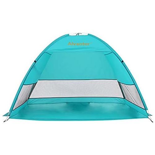  Alvantor Beach Tent Coolhut Plus Beach Umbrella Outdoor Sun Shelter Cabana Automatic Instant Pop-Up UPF 50+ Sun Shade Portable Camping Canopy Easy Set Up Light Weight Windproof