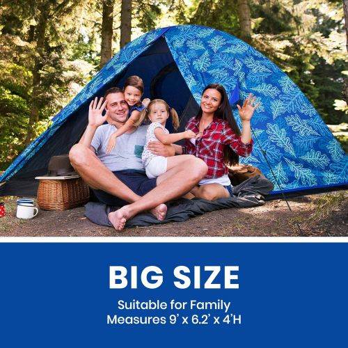  Alvantor Camping Tent 3 Person Waterproof Backpacking Ultralight Dome 4 Season Aluminum Rod Outdoor Cabin Instant Double Layer Travel with Oak Pattern Copyright 9’x6.2’x4’H