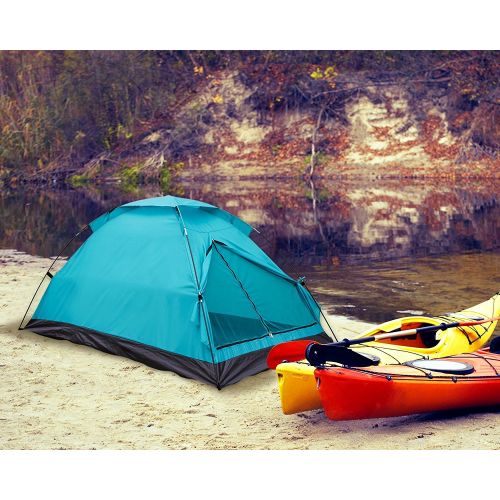  Alvantor Camping Tent Outdoor Backpacking Light Weight Family Dome Tent Pop Up Instant Portable Compact Shelter Easy Set Up (NOT WATERPROOF) 9010V Travelite 1 or 2 Person 2 Season