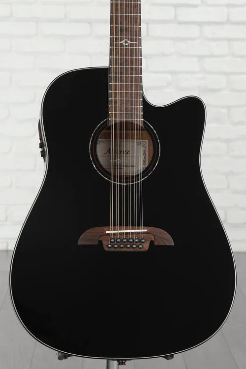 Alvarez AD60ce 12-string Acoustic-electric Guitar - Black