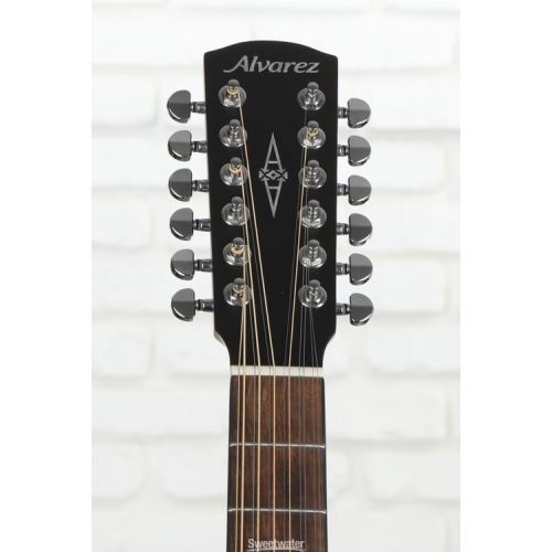  Alvarez AD60ce 12-string Acoustic-electric Guitar - Black