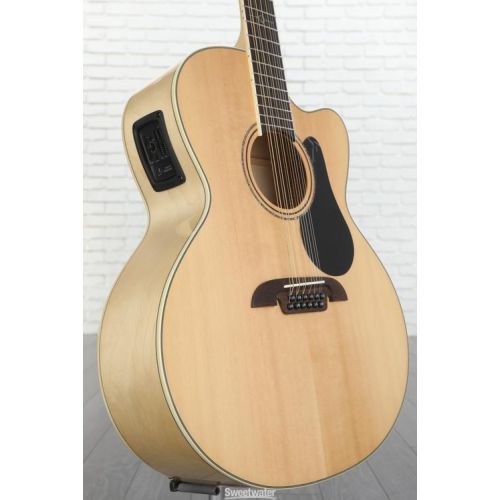  Alvarez AJ80CE12 Artist 80 12-string Jumbo Acoustic-electric Guitar - Natural