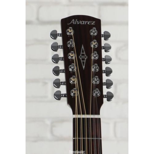  Alvarez AG70ce 12-string Acoustic-electric Guitar - Black