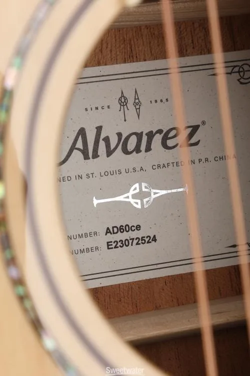  Alvarez AD60ce Acoustic-electric Guitar - Natural Demo