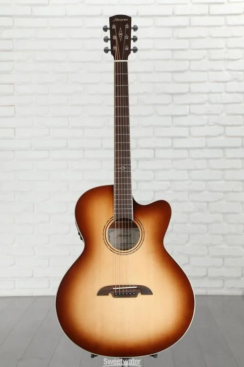  Alvarez ABT60ce Shadowburst Baritone Acoustic-electric Guitar - Shadowburst