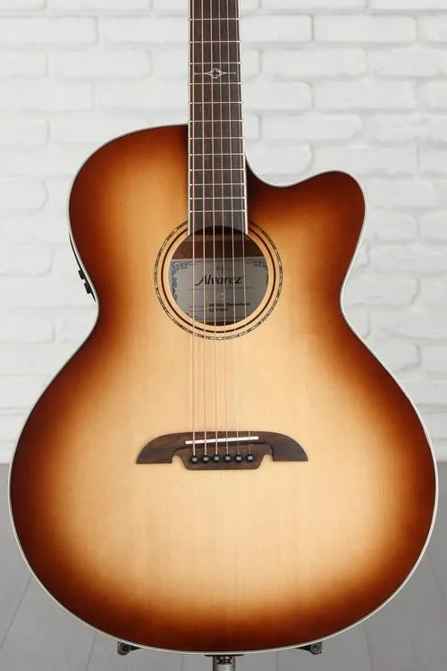  Alvarez ABT60ce Shadowburst Baritone Acoustic-electric Guitar - Shadowburst