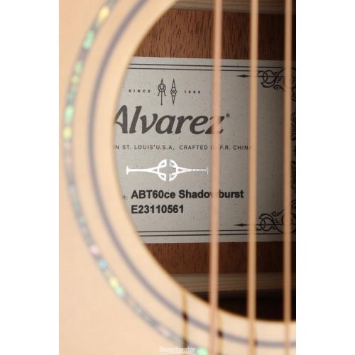  Alvarez ABT60ce Shadowburst Baritone Acoustic-electric Guitar - Shadowburst