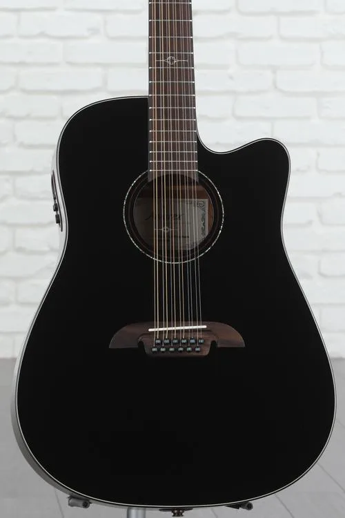 Alvarez AD60ce 12-string Acoustic-electric Guitar - Black Demo