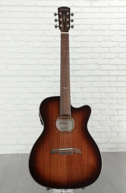  Alvarez AF66ce Shadowburst Acoustic-electric Guitar - Shadowburst