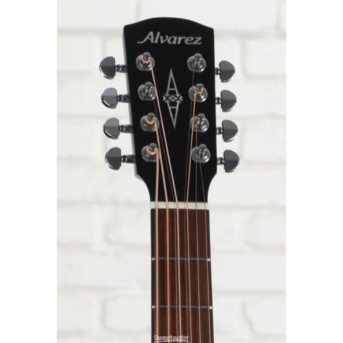  Alvarez ABT60ce 8-string Baritone Acoustic-electric Guitar - Black Demo