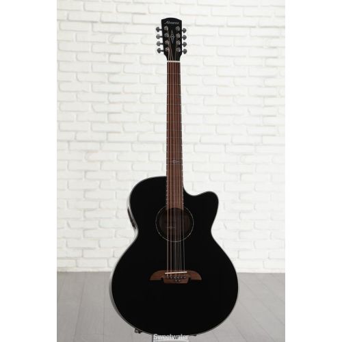  Alvarez ABT60ce 8-string Baritone Acoustic-electric Guitar - Black Demo