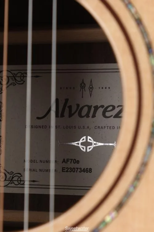  Alvarez AF70e Acoustic-electric Guitar - Natural