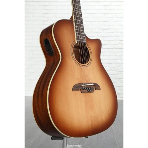  Alvarez AG60ce Shadowburst 8-string Acoustic-electric Guitar - Shadowburst