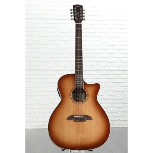  Alvarez AG60ce Shadowburst 8-string Acoustic-electric Guitar - Shadowburst